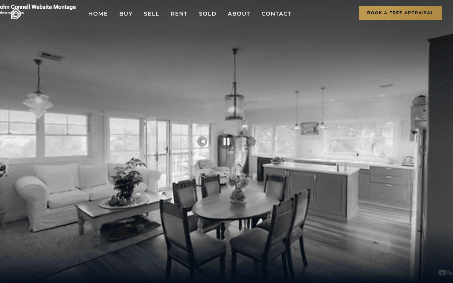John Connell website built by Patorama