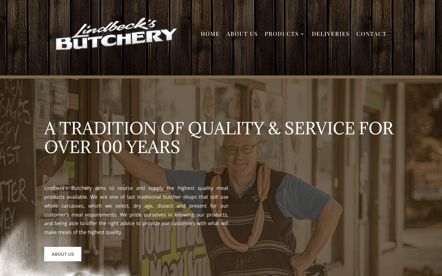 Lindbeck's Butchery website