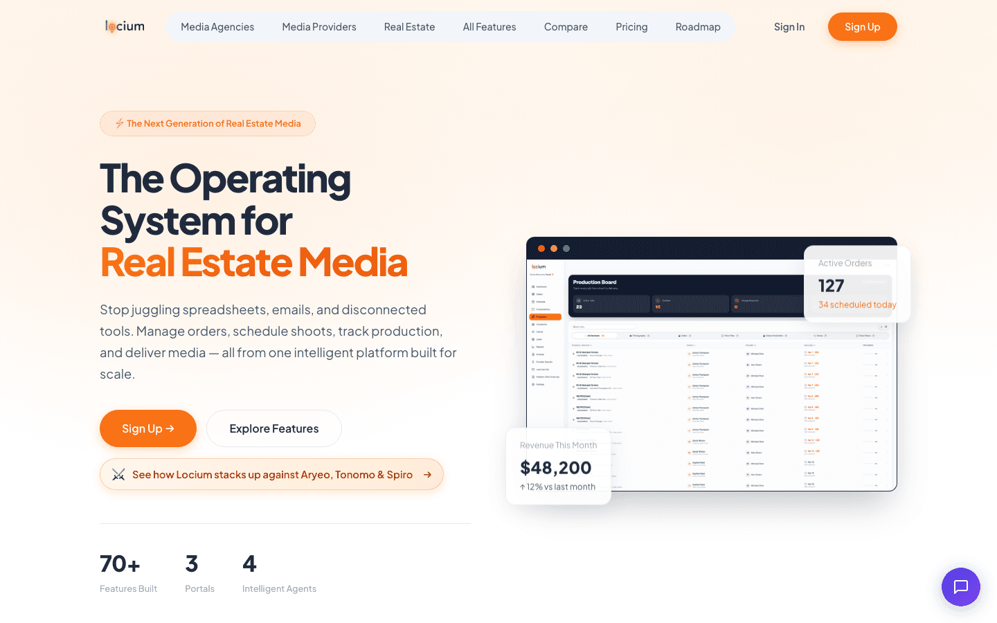 Locium website built by Patorama
